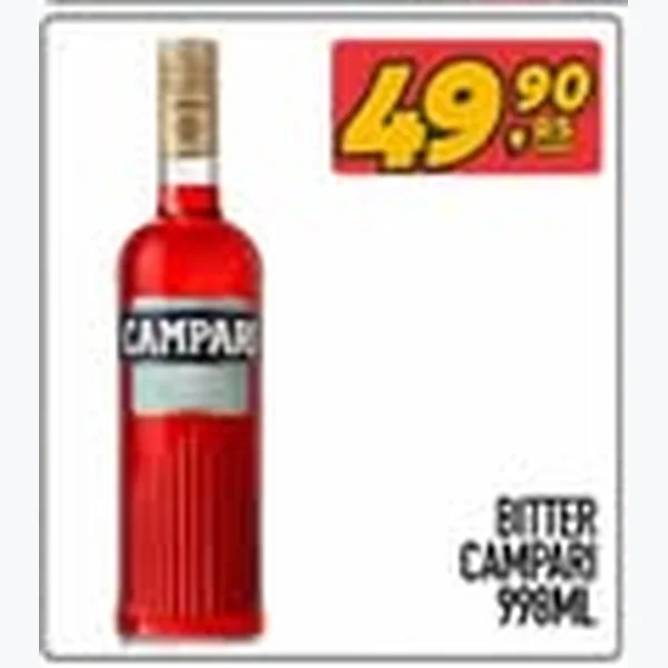 Recorte do encarte de Bitter Campari 998 ml