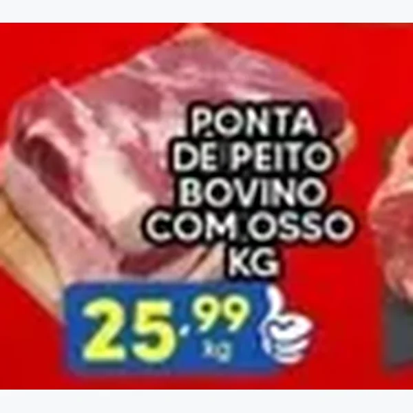 Ponta de Peito Bovino com Osso
