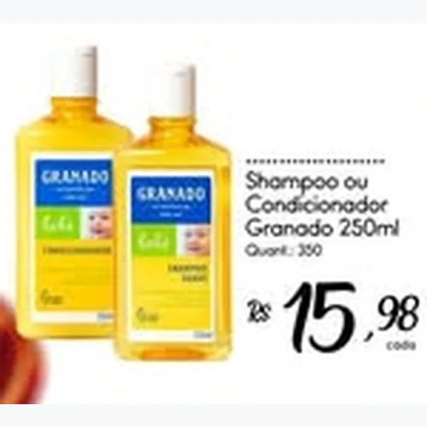 Recorte do encarte de Shampoo Granado 250 ml