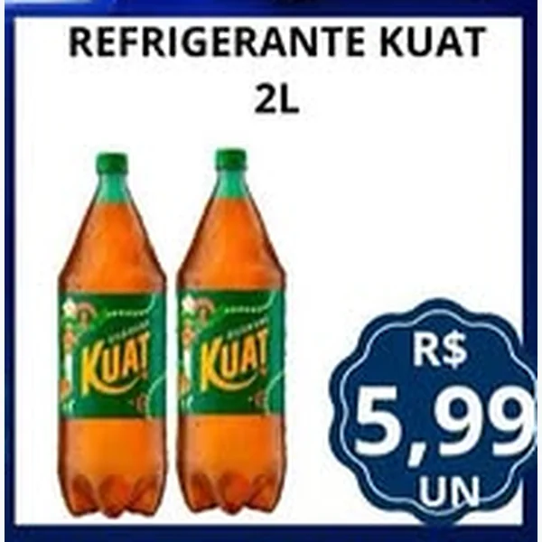 Recorte do encarte de Refrigerante Kuat 2 L