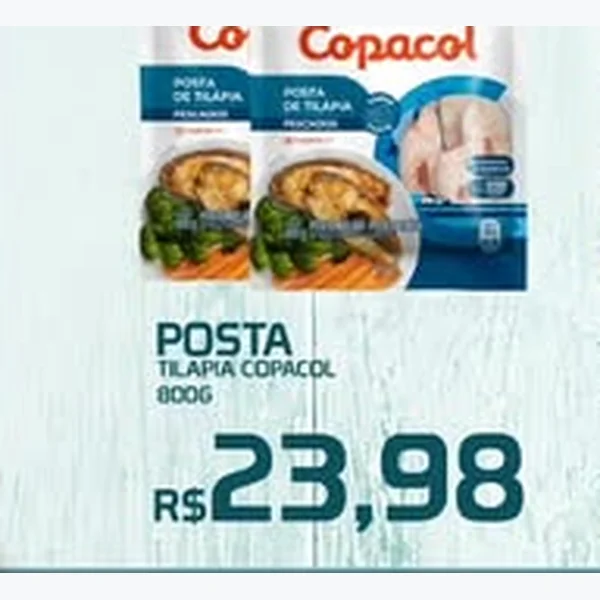 Posta de Tilápia Copacol 800 g