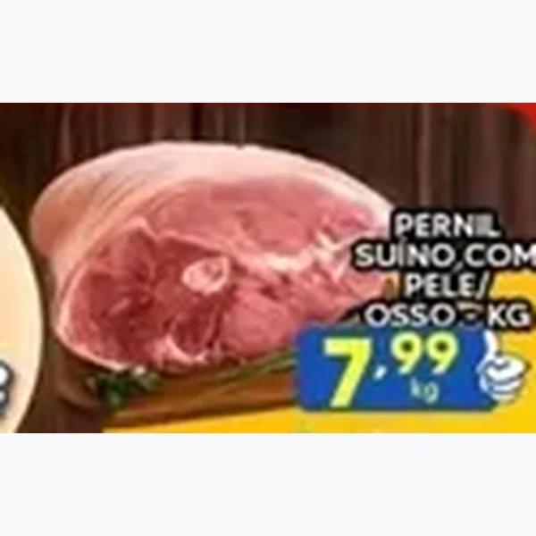 Recorte do encarte de Pernil Suíno com Pele e Osso