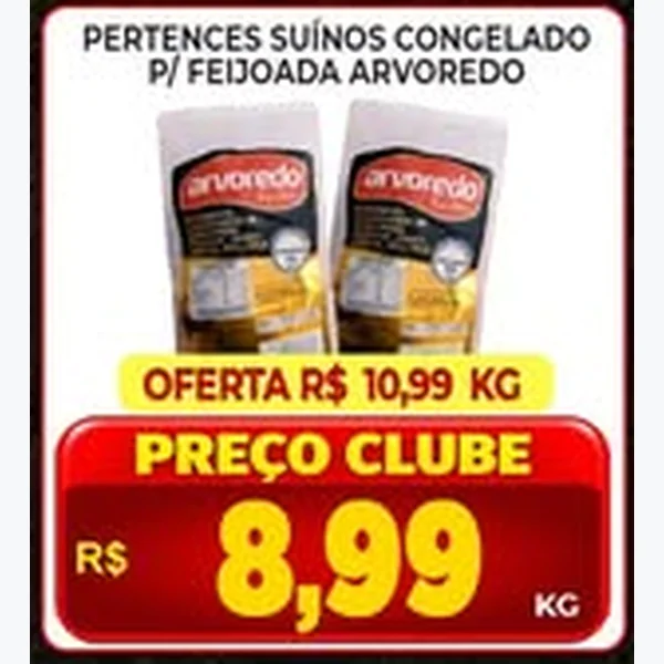Pertences Suínos Congelados para Feijoada Arvoredos