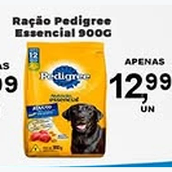 Recorte do encarte de Ração Essencial Pedigree