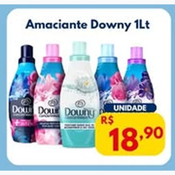 Recorte do encarte de Amaciante Downy 1 L