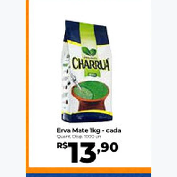 Recorte do encarte de Erva Mate Charrua 1 kg