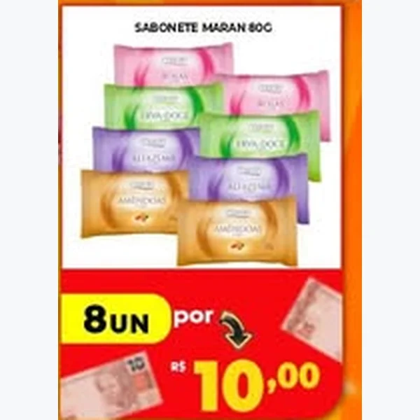 Recorte do encarte de Sabonete Maran 80 g