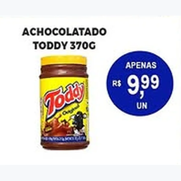 Recorte do encarte de Achocolatado Toddy 370 g