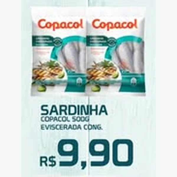 Sardinha Eviscerada Congelada Copacol 500 g