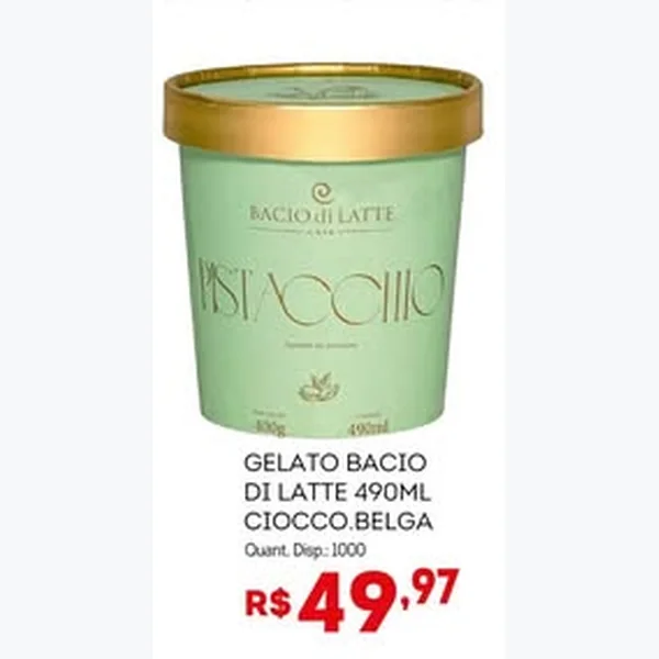 Gelato Bacio di Latte 490 ml