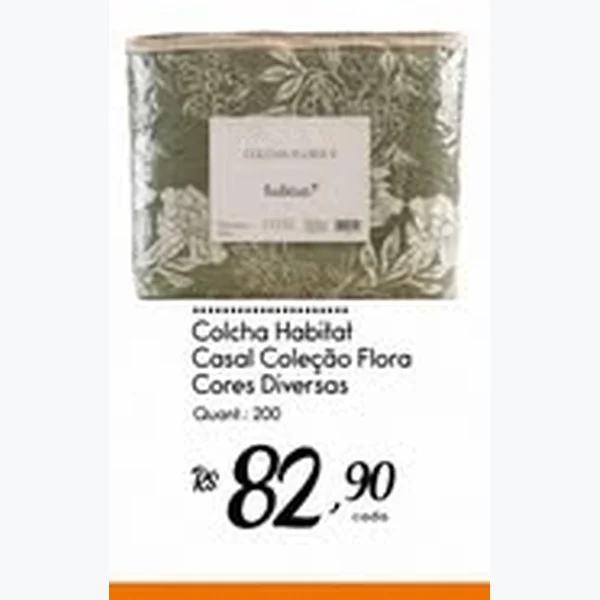 Colcha Casal Coleção Flora Habitat