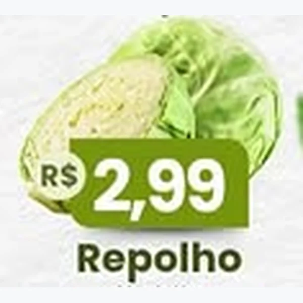 Recorte do encarte de Repolho Verde
