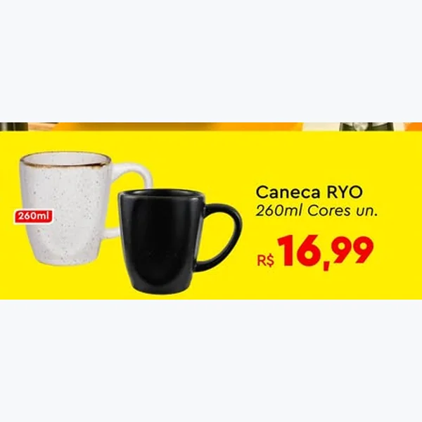 Recorte do encarte de Caneca Ryo 260 ml