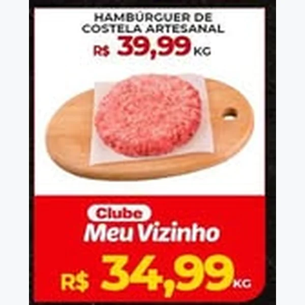 Hambúrguer de Costela Artesanal
