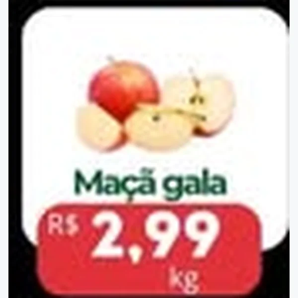 Recorte do encarte de Maçã Gala