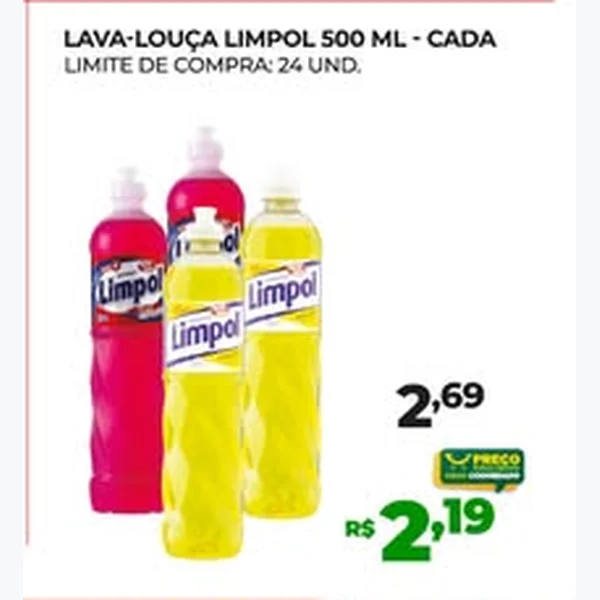 Lava-louça Limpol 500 ml