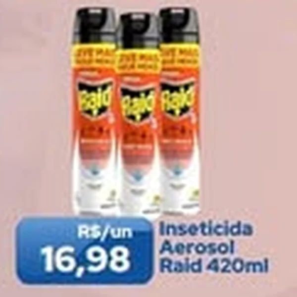 Inseticida Aerosol Raid 420 ml
