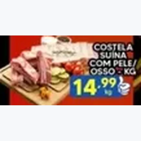 Costela Suína com Pele com Osso