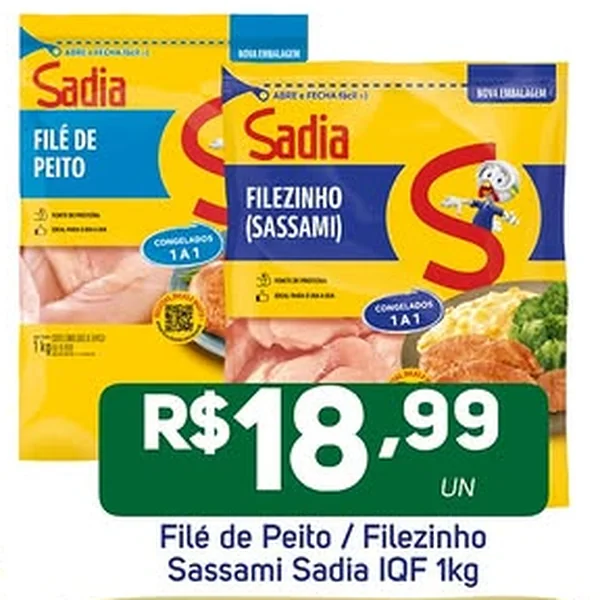 Filé de Peito Iqf Sadia 1 kg