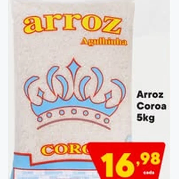 Arroz Agulhinha Coroa 5 kg