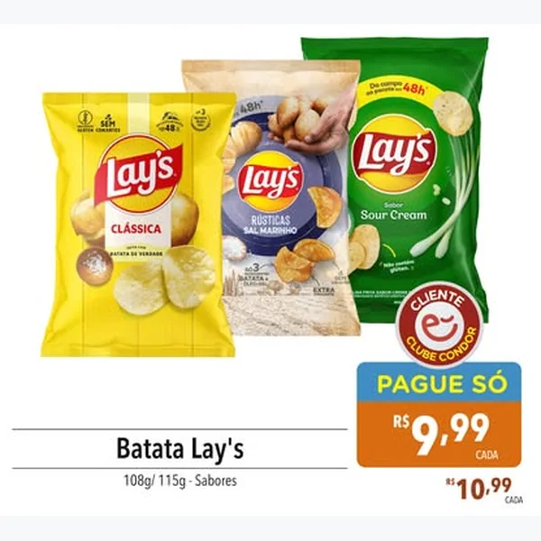 Batata Lay's 108 g