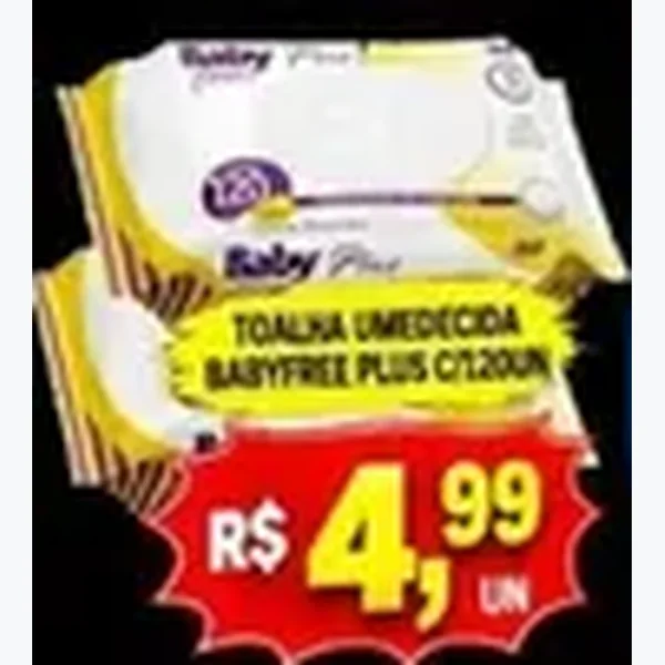 Toalha Umedecida Baby Plus 120 un