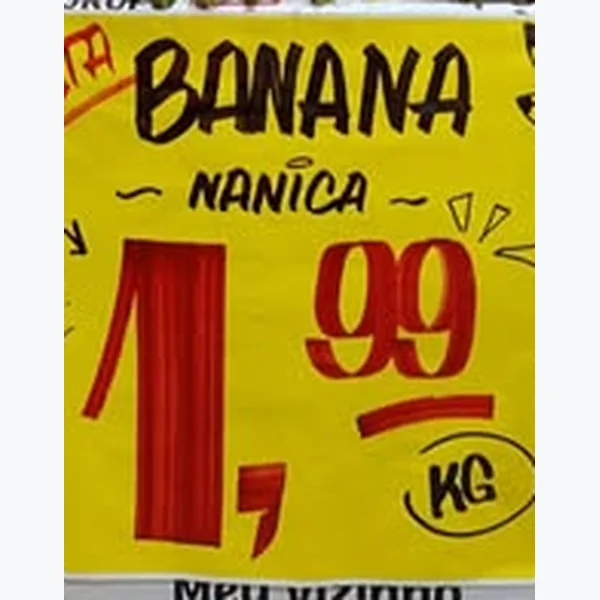 Recorte do encarte de Banana Nanica