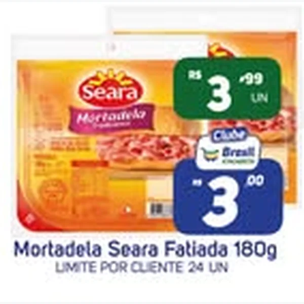 Mortadela Fatiada Seara 180 g