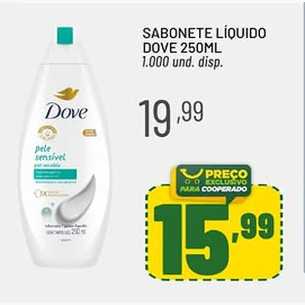 Sabonete Líquido Dove 250 ml