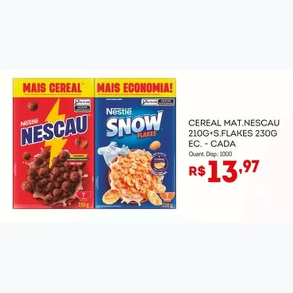 Cereal Matinal Snow Flakes Nestlé 230 g