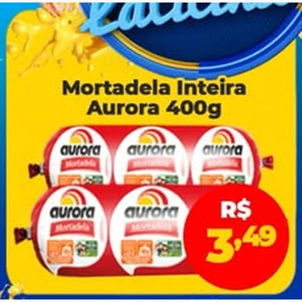 Mortadela Inteira Aurora 400 g