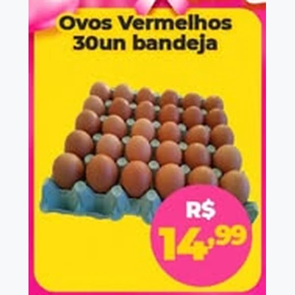 Ovos Vermelhos 30 un