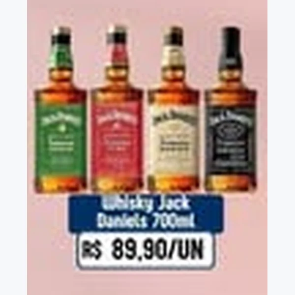 Recorte do encarte de Whisky Jack Daniels 700 ml