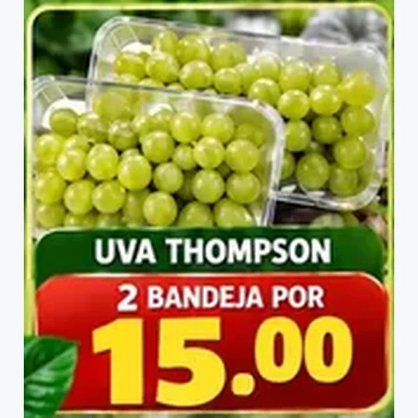 Recorte do encarte de Uva Thompson