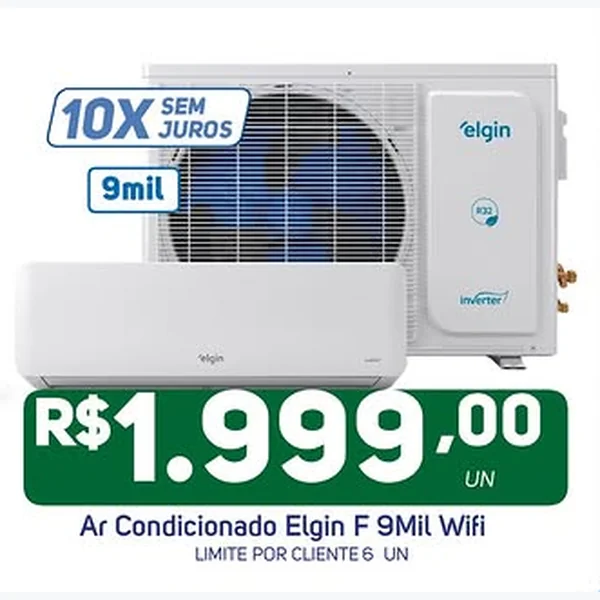 Recorte do encarte de Ar Condicionado Inverter Wifi Elgin