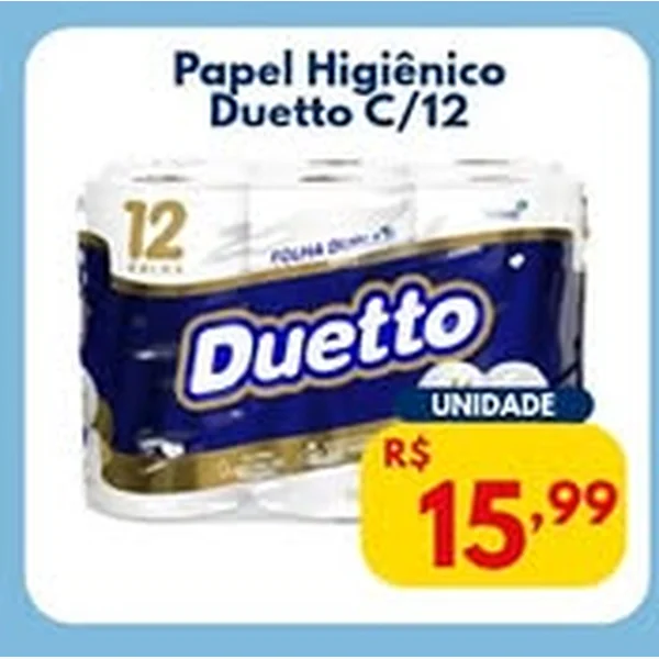Papel Higiênico Duetto 12 un