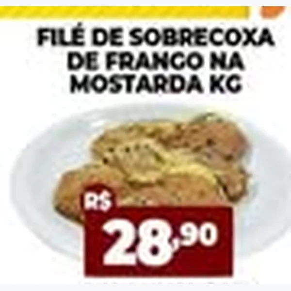 Filé de Sobrecoxa de Frango Na Mostarda