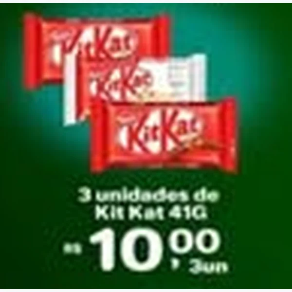 Recorte do encarte de Chocolate Kit Kat 41 g