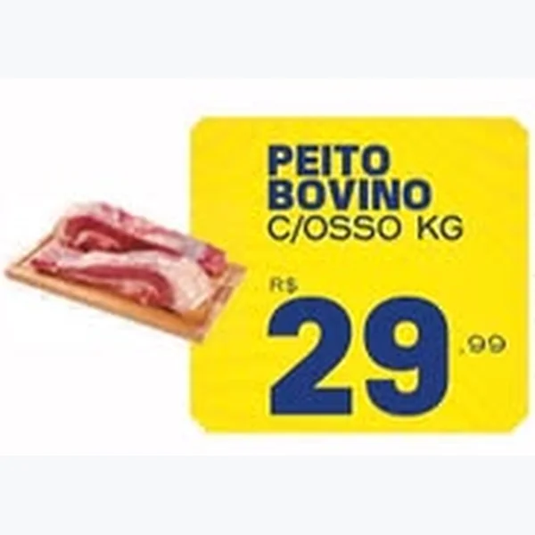 Recorte do encarte de Peito Bovino com Osso