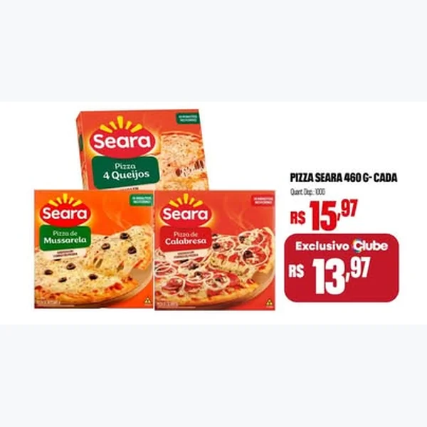 Pizza Calabresa Seara 460 g