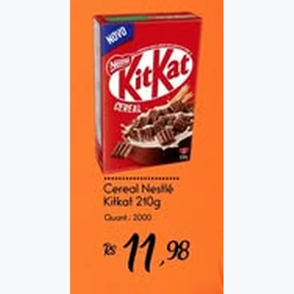 Recorte do encarte de Cereal Nestlé 210 g