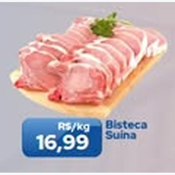 Recorte do encarte de Bisteca Suína