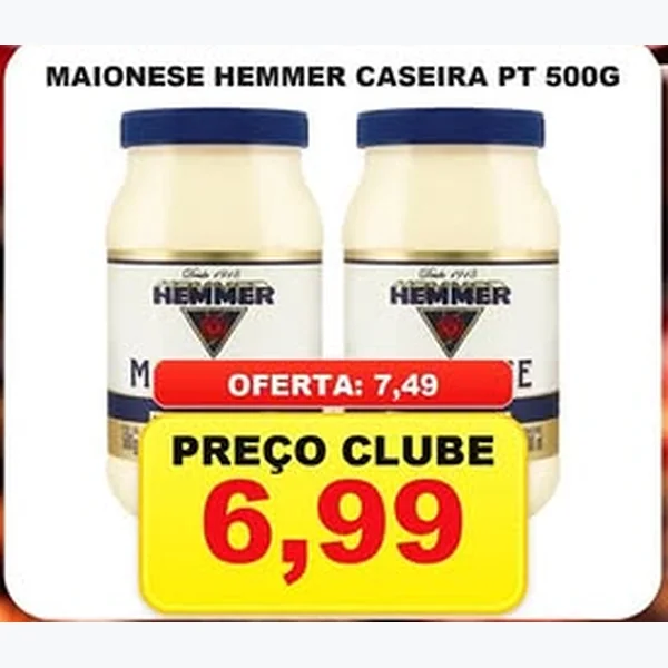 Maionese Caseira Hemmer 500 g