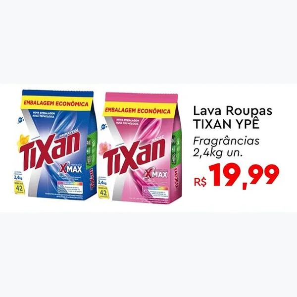 Recorte do encarte de Lava Roupas Tixan Ypê