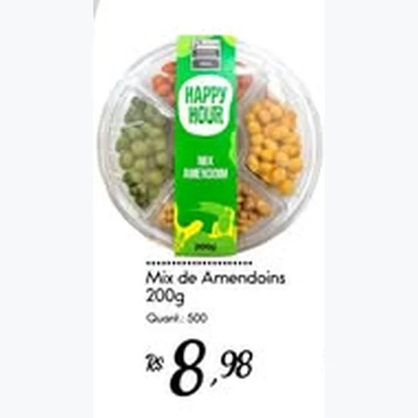 Recorte do encarte de Mix de Amendoins 200 g