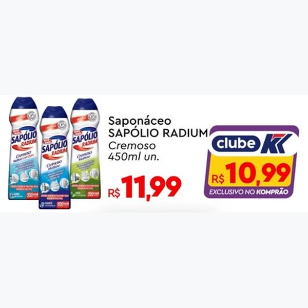 Recorte do encarte de Saponáceo Cremoso Sapólio Radium 450 ml