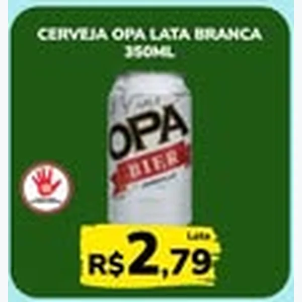 Cerveja Lata Branca Opa 350 ml