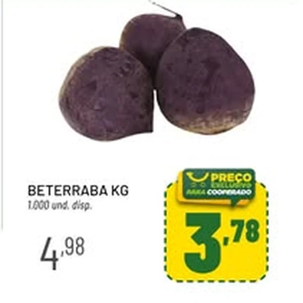 Recorte do encarte de Beterraba