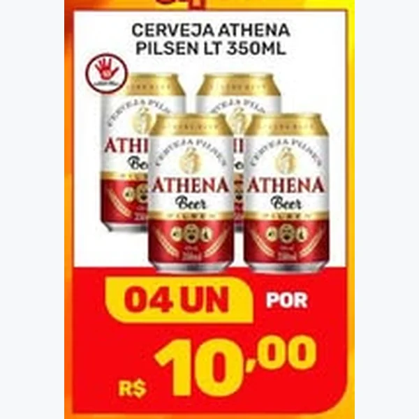 Cerveja Pilsen Athena 4 un × 350 ml
