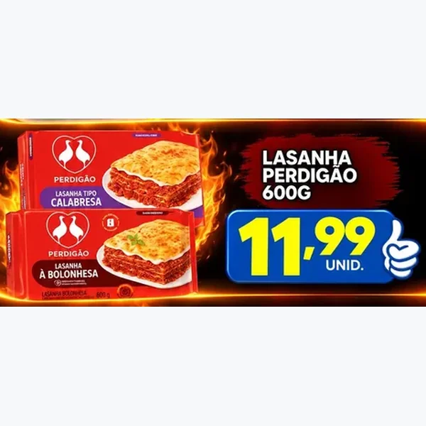 Lasanha Calabresa Perdigão 600 g